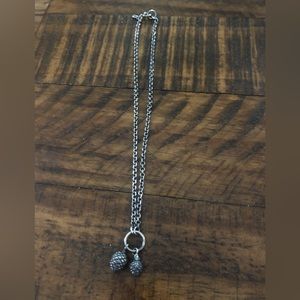 Acorn pendant necklace